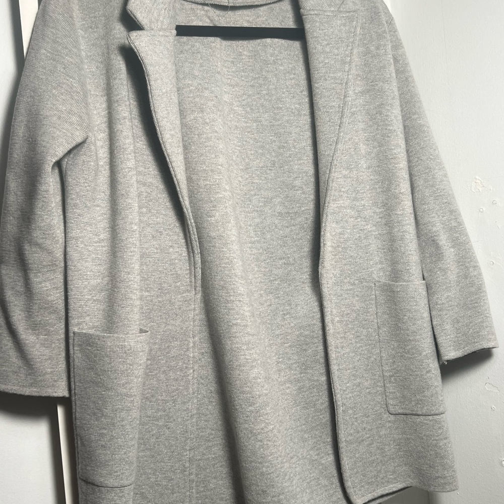 J. Crew Light Gray Cardigan Blazer